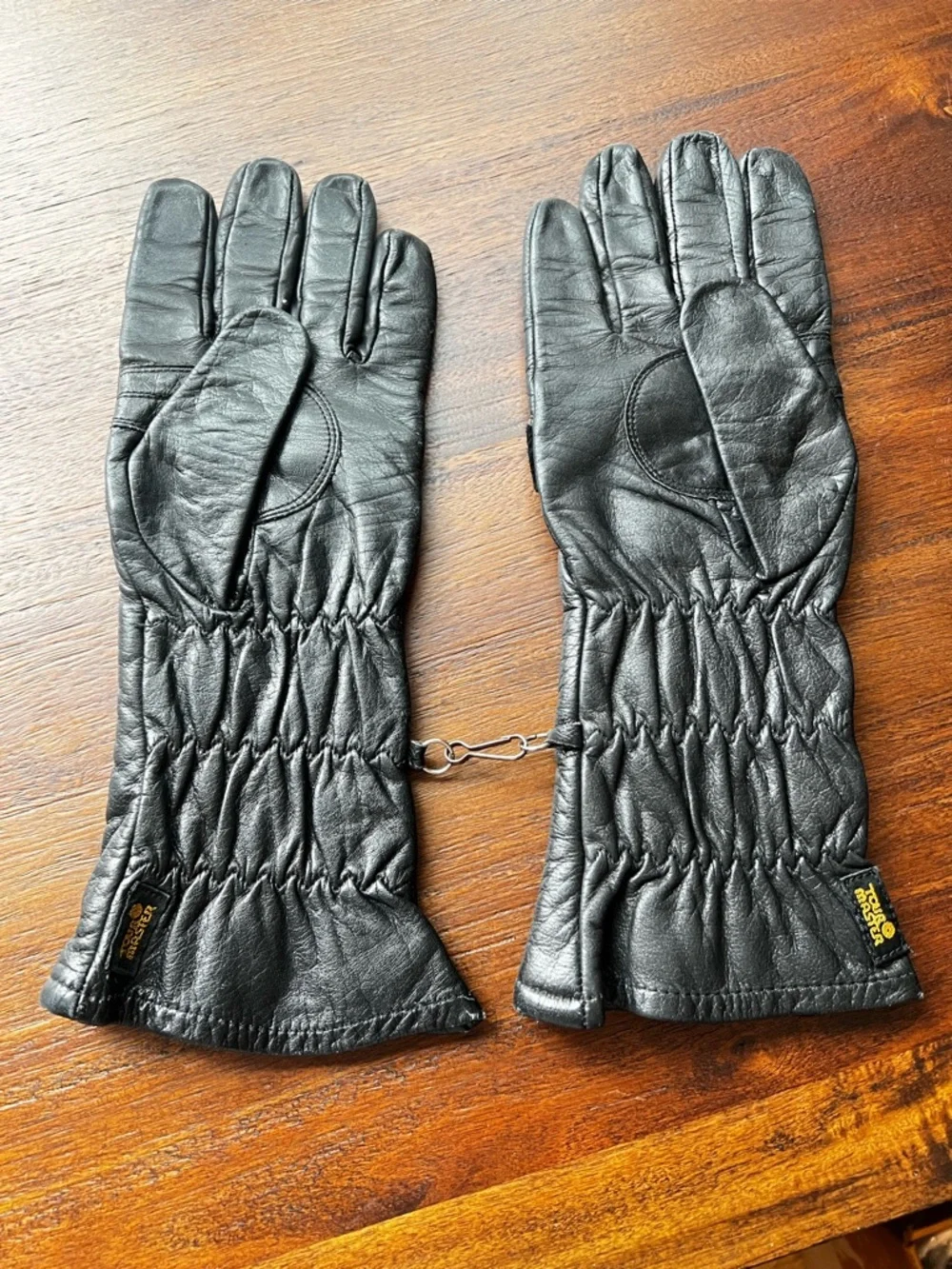 Vintage Tour Master Leather Gloves Motorcycle Zip XL Unisex - Picture 6 of 8